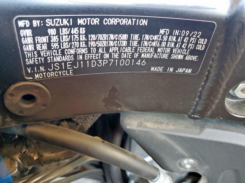2023 SUZUKI GSX1300 RR JS1EJ11D3P7100146