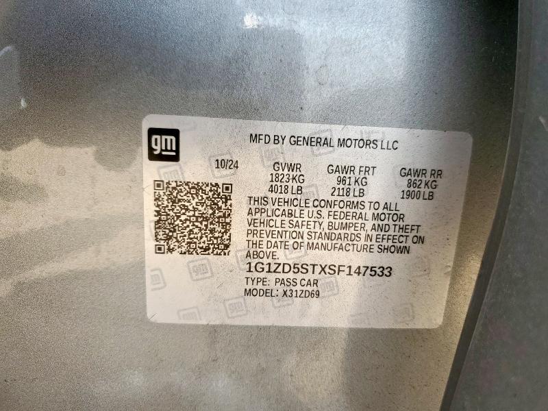 2025 CHEVROLET MALIBU LT #3301783343