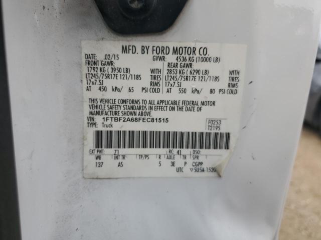 2015 FORD F250 SUPER 1FTBF2A68FEC81515