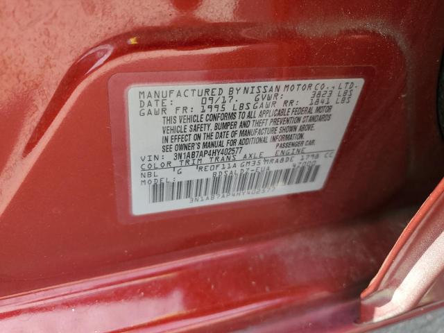 2017 NISSAN SENTRA S 3N1AB7AP4HY402577
