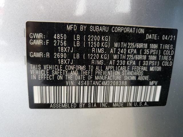 2021 SUBARU OUTBACK LI - 4S4BTANC4M3208388