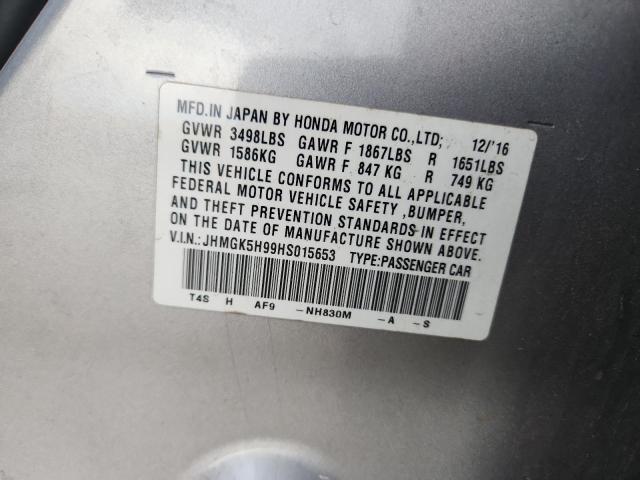 2017 HONDA FIT EX JHMGK5H99HS015653