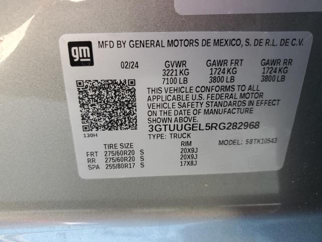 2024 GMC SIERRA K15 - 3GTUUGEL5RG282968