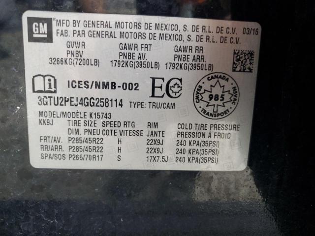 2016 GMC SIERRA K15 #3264523508