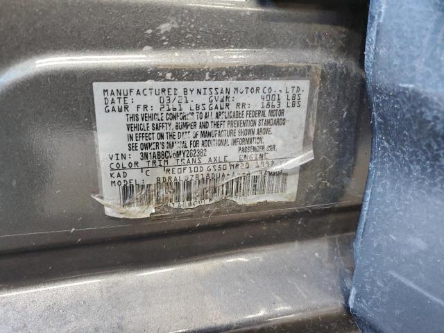 2021 NISSAN SENTRA SV 3N1AB8CV6MY262382