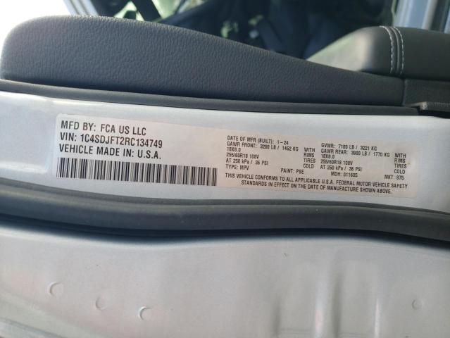 2024 DODGE DURANGO PU 1C4SDJFT2RC134749