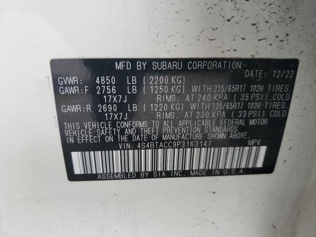 2023 SUBARU OUTBACK PR 4S4BTACC9P3163147