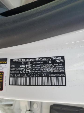 2025 MERCEDES-BENZ C 300 - W1KAF4GB7SR247103