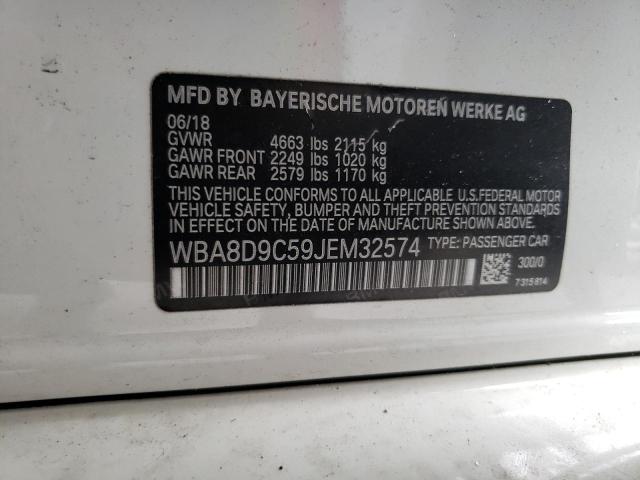 2018 BMW 330 XI WBA8D9C59JEM32574