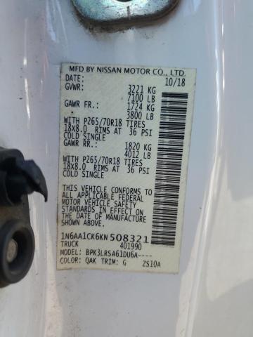 2019 NISSAN TITAN S 1N6AA1CK6KN508321