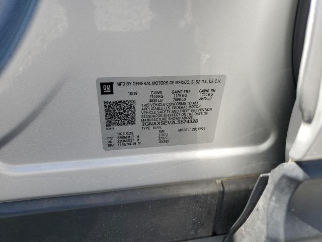 2020 CHEVROLET EQUINOX LS 3GNAXSEV2LS574328