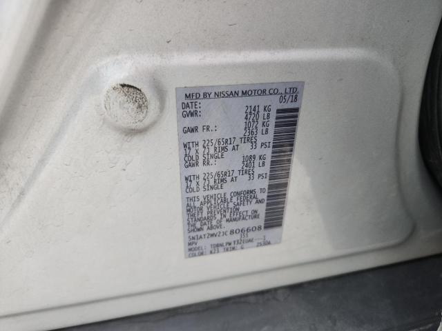 2018 NISSAN ROGUE S 5N1AT2MV2JC806608