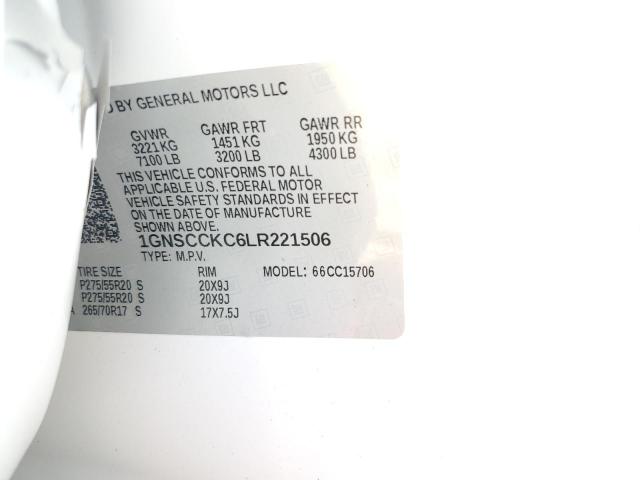 2020 CHEVROLET TAHOE C150 - 1GNSCCKC6LR221506