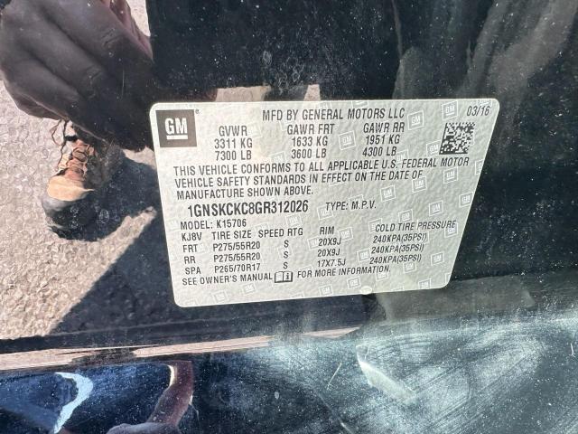 2016 CHEVROLET TAHOE K150 1GNSKCKC8GR312026