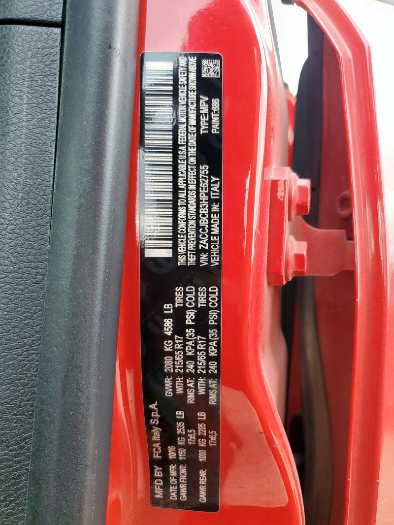 2017 JEEP RENEGADE T ZACCJBCB3HPE62755