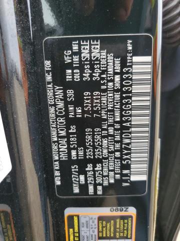 2016 HYUNDAI SANTA FE SPORT 5XYZWDLA3GG313033