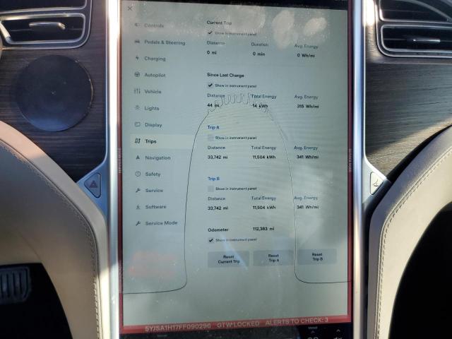 2015 TESLA MODEL S 85 5YJSA1H17FF090296