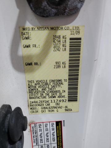 2010 NISSAN ALTIMA S #3268476758