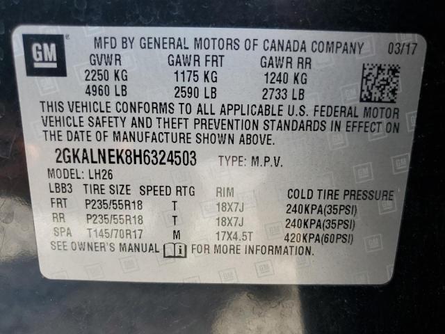 2017 GMC TERRAIN SL - 2GKALNEK8H6324503