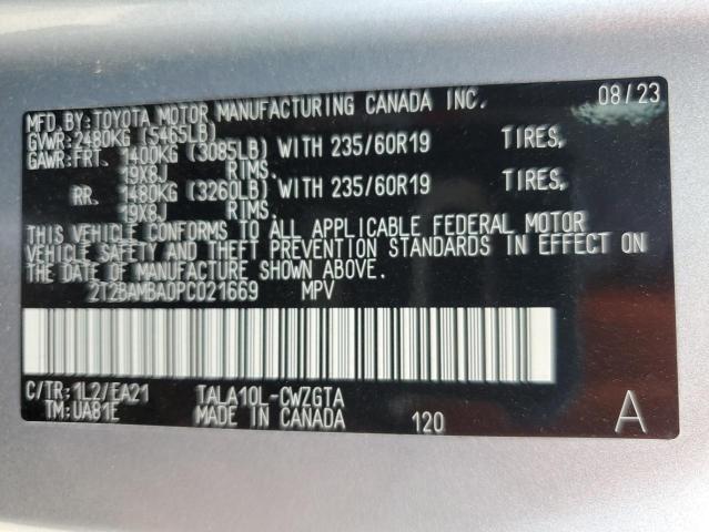 2023 LEXUS RX 350 BASE 2T2BAMBA0PC021669