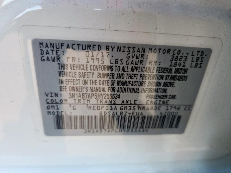 2017 NISSAN SENTRA S - 3N1AB7AP6HY255534