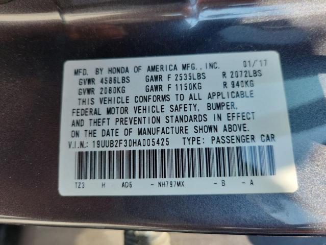 2017 ACURA TLX 19UUB2F30HA005425
