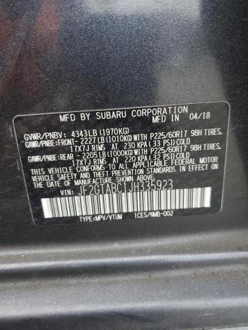 2018 SUBARU CROSSTREK PREMIUM JF2GTABC1JH335923