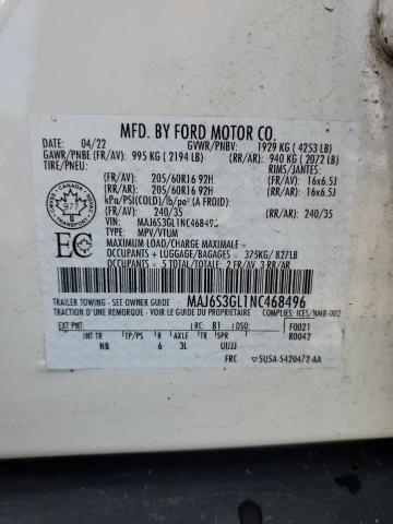 2022 FORD ECOSPORT S MAJ6S3GL1NC468496