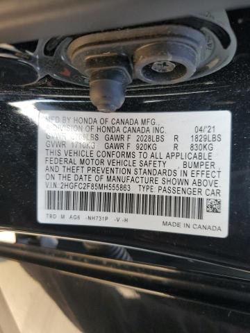 2021 HONDA CIVIC SPOR #3273932783