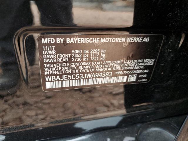 2018 BMW 540 I WBAJE5C53JWA94383