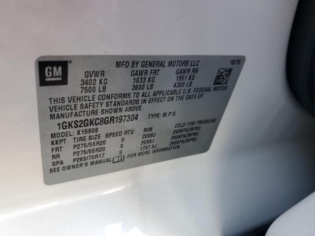 2016 GMC YUKON XL K - 1GKS2GKC8GR197304