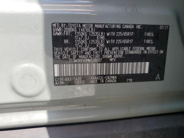 2021 TOYOTA RAV4 XLE #3302798908