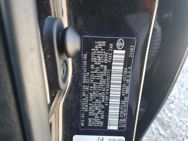 2016 TOYOTA CAMRY LE 4T1BF1FK2GU205775