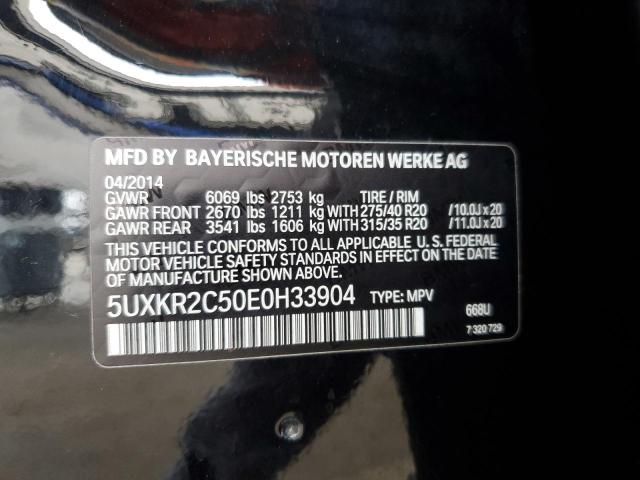 2014 BMW X5 SDRIVE3 - 5UXKR2C50E0H33904