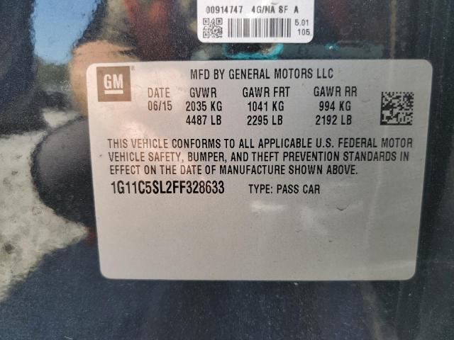 2015 CHEVROLET MALIBU 1LT 1G11C5SL2FF328633