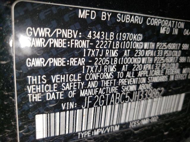2018 SUBARU CROSSTREK JF2GTABC5JH339862