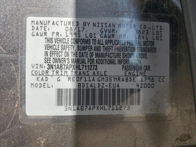 2017 NISSAN SENTRA S #3284864064