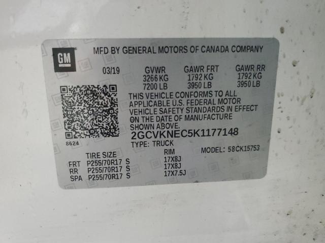 2019 CHEVROLET SILVERADO #3287724204