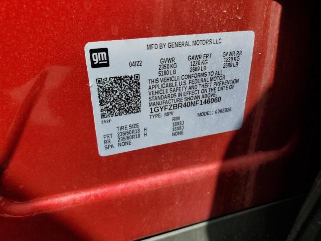 2022 CADILLAC XT4 LUXURY 1GYFZBR40NF146060