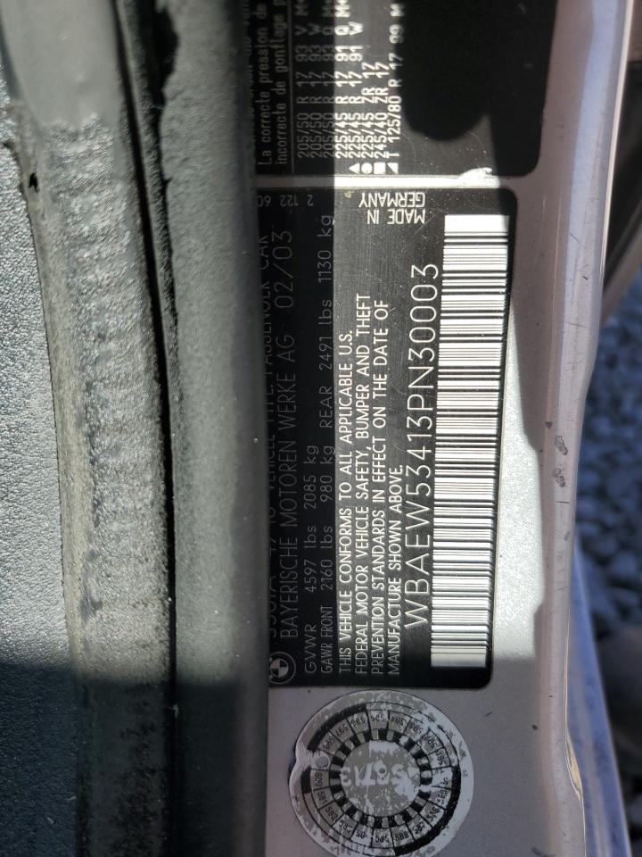 Lot #3298244023 2003 BMW 330 XI