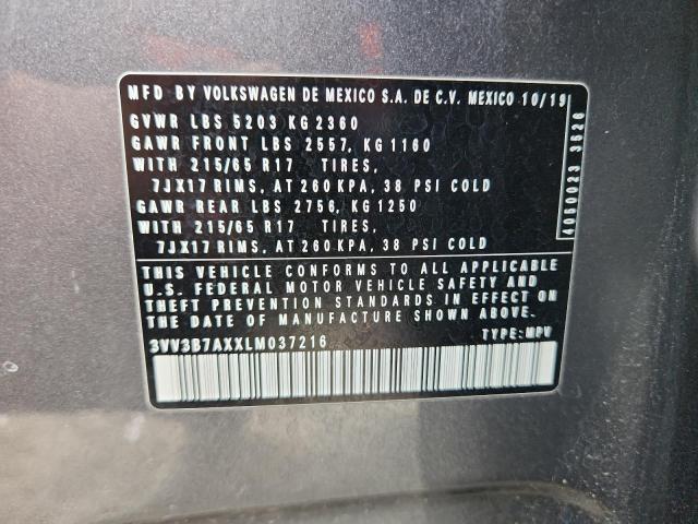 2020 VOLKSWAGEN TIGUAN SE 3VV3B7AXXLM037216