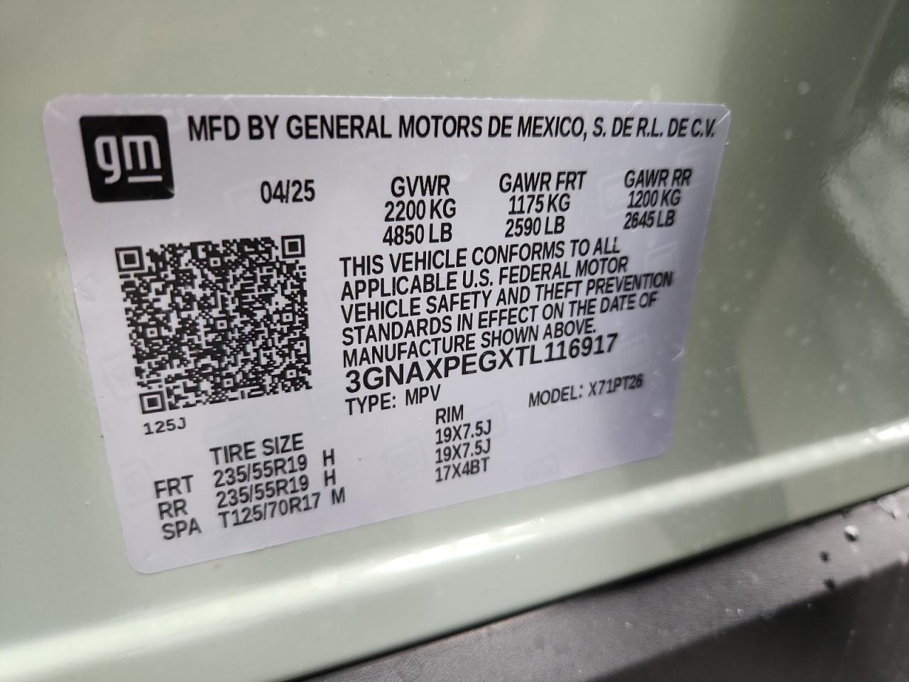 CHEVROLET EQUINOX LT