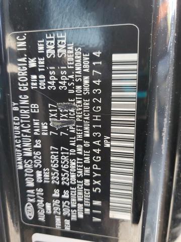 2017 KIA SORENTO LX - 5XYPG4A31HG234714