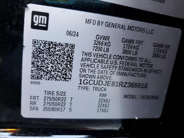 2024 CHEVROLET SILVERADO - 1GCUDJE81RZ365516