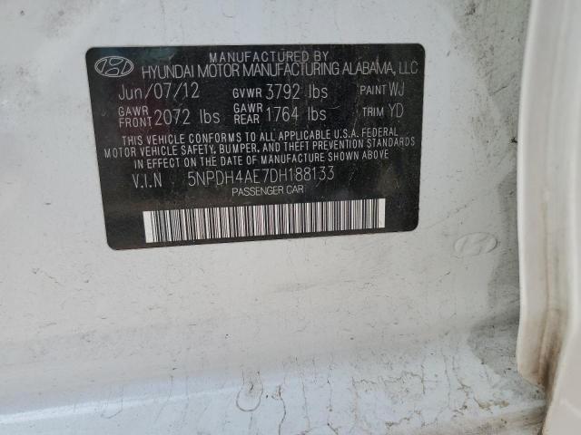 2013 HYUNDAI ELANTRA GLS - 5NPDH4AE7DH188133