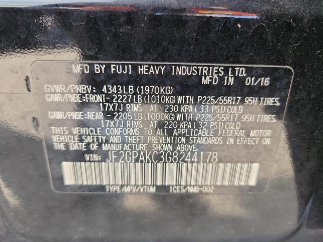 2016 SUBARU CROSSTREK - JF2GPAKC3G8244178