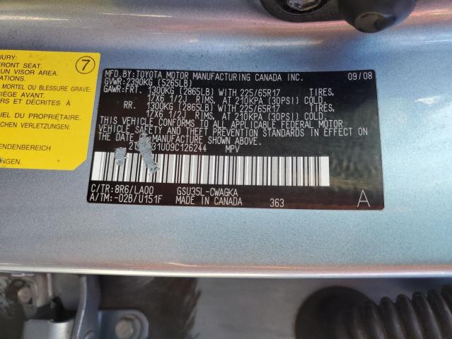 2009 LEXUS RX 350 #3260629073