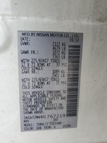 2015 NISSAN ROGUE S 5N1AT2MV4FC767219