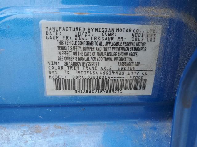 2024 NISSAN SENTRA SV 3N1AB8CV1RY229071