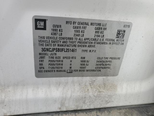 2015 CHEVROLET TRAX 1LS 3GNCJPSB0FL251461